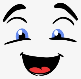 Happy Face Big Image - Happy Eyes And Mouth Png, Transparent Png, Transparent PNG