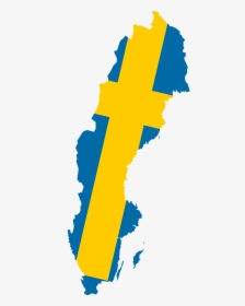 Sweden Map Flag, HD Png Download, Transparent PNG
