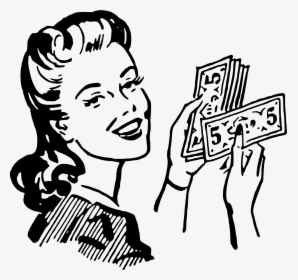 Clipart Person Money - Vintage Money Clip Art, HD Png Download, Transparent PNG