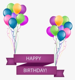 Clip Library Download Happy Birthday Banner With - Happy Birthday Background Hd Png, Transparent Png, Transparent PNG