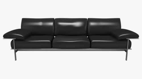 Transparent Sofa Clipart - Black Couch Transparent Background, HD Png Download, Transparent PNG