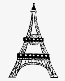 Eiffel Tower Drawing Clip Art - Eiffel Tower Pic Art, HD Png Download, Transparent PNG