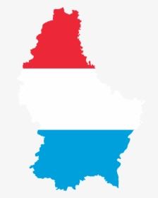 Luxembourg Map Flag, HD Png Download, Transparent PNG