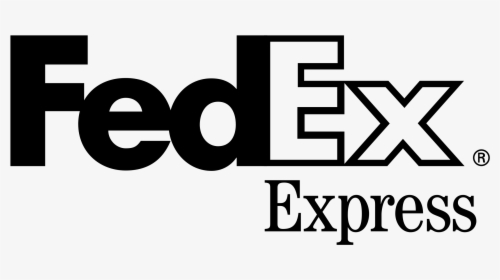 Transparent Fedex Png Logo - Fedex Express Black And White, Png Download, Transparent PNG
