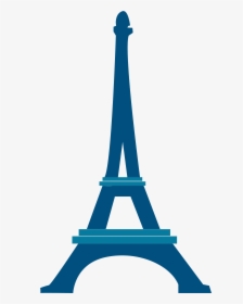 Blue Clipart Eiffel Tower - Tower Eiffel Illustration, HD Png Download, Transparent PNG