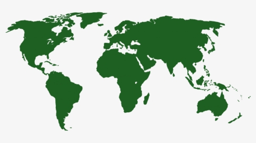 Map Of The World Green, HD Png Download, Transparent PNG