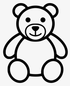 Free Bear Png Black And White - Clip Art Teddy Bear, Transparent Png, Transparent PNG