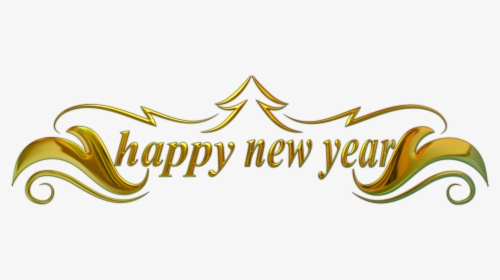 Happy New Year Text - Happy New Year Picsart, HD Png Download, Transparent PNG