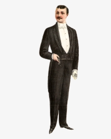 Victorian Men Fashion Illustration, HD Png Download, Transparent PNG
