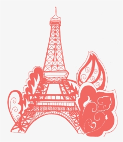 Eiffel Tower Coloring Page, HD Png Download, Transparent PNG