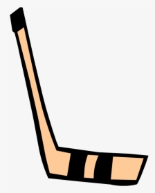 Crossed Ice Hockey Sticks And Puck Clipart Transparent - Cartoon Hockey Stick Png, Png Download, Transparent PNG