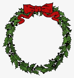 Pine Family,christmas Decoration,flower - Christmas Wreath Clipart Free, HD Png Download, Transparent PNG