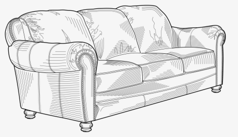 Couch Clip Arts - Couch Clip Art, HD Png Download, Transparent PNG