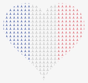 Heart France Flag Eiffel Tower Clip Arts - Colorfulness, HD Png Download, Transparent PNG