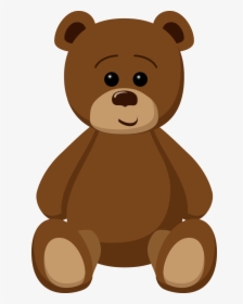 Teddy Bear,brown Art,grizzly Bear,animal Figure,illustration - Transparent Teddy Bear Cartoon, HD Png Download, Transparent PNG