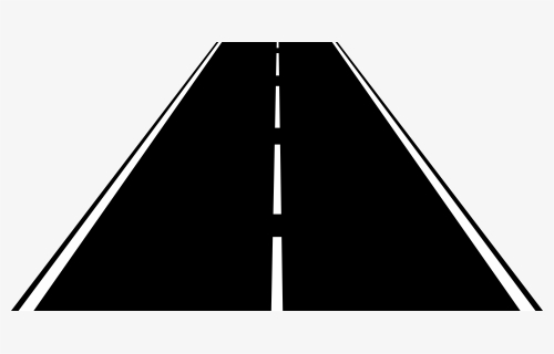 Highway, Road, Lanes, Asphalt, Dashed, Roadway - Straight Road Cartoon Png, Transparent Png, Transparent PNG