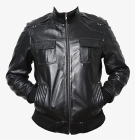 Leather Jacket Clothing Fashion - Leather Jacket Men Png, Transparent Png, Transparent PNG