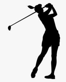Female Golfer Png Transparent Picture - Female Golfer Silhouette Png, Png Download, Transparent PNG