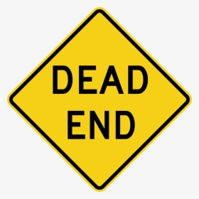Dead End Road Sign - Dead End Sign Cartoon, HD Png Download, Transparent PNG
