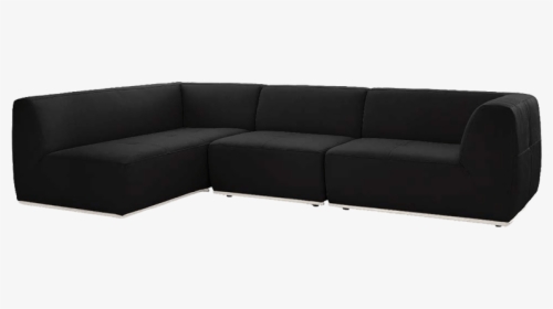Leatherette Sofa Set In L Shape With Short Back - Studio Couch, HD Png Download, Transparent PNG