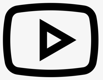 Play Button Icon - Black Youtube Logo Png, Transparent Png, Transparent PNG