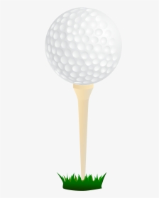 Clip Art Free On - Golf Ball On Tee Clipart, HD Png Download, Transparent PNG