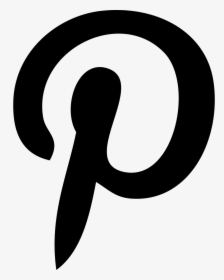Transparent Black Pinterest Logo, HD Png Download, Transparent PNG