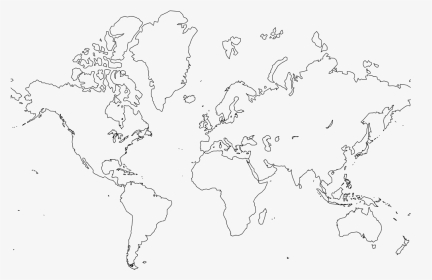 Transparent World Map Clipart - Blank World Map, HD Png Download, Transparent PNG