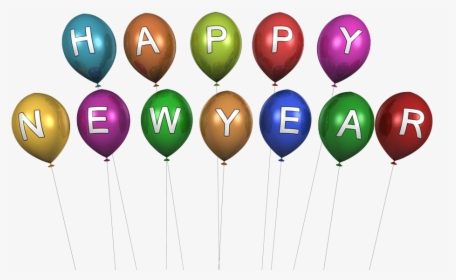 Happy New Year Balloons - Balloon, HD Png Download, Transparent PNG
