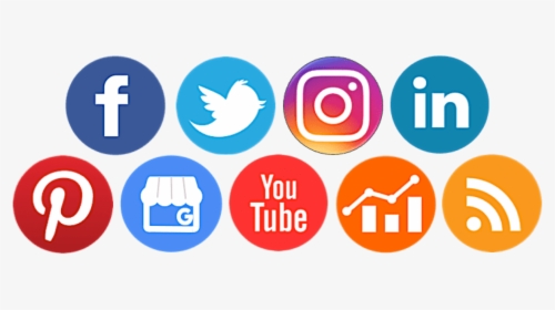 Social Media Icons - Social Media Platforms Logos, HD Png Download, Transparent PNG