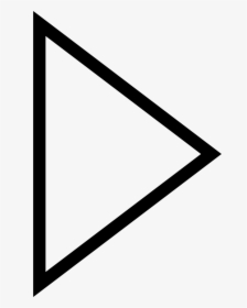Thin Play Button - Right Triangle Icon Png, Transparent Png, Transparent PNG