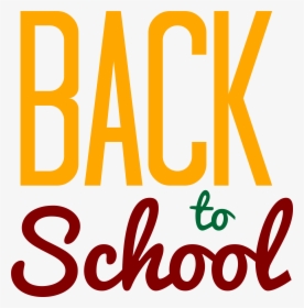 Yellow Back To School Png Clipart Image - Back To School Wording, Transparent Png, Transparent PNG