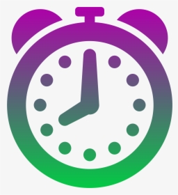 Coloured Clock Icons Png - Clock Icon Colourful, Transparent Png, Transparent PNG