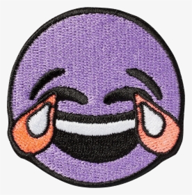 Crying Laughing Emoji Sticker Patch - Transparent Crying Laughter Emoji, HD Png Download, Transparent PNG