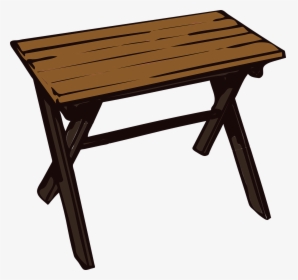 Students At Table Clipart - Wooden Table Clipart, HD Png Download, Transparent PNG