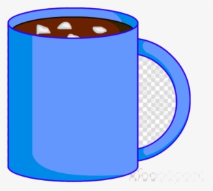 Hot Chocolate Bfdi Cocoa Clipart Milk Golf Ball Image - Hot Chocolate Clipart Blue, HD Png Download, Transparent PNG
