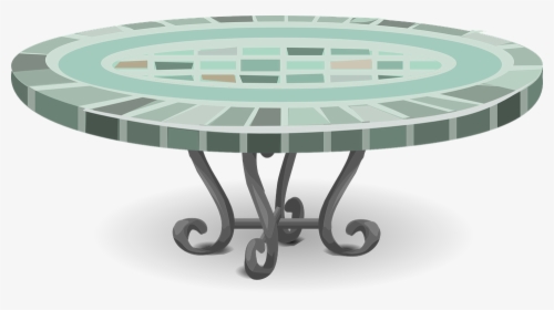 Table, Patio, Mosaic, Home, Furniture, House, Summer - Transparent Background Tables Clipart, HD Png Download, Transparent PNG