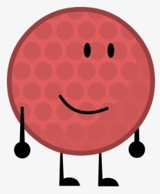 Red Golfball By Brownpen0 - Red Golf Ball Bfdi, HD Png Download, Transparent PNG