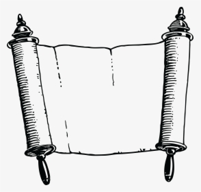 Scroll 2 - Black And White Scroll, HD Png Download, Transparent PNG
