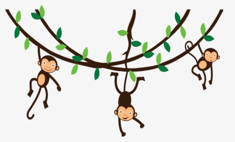 Spider Monkey Photography Clip Art - Monkey Swinging In A Tree Clipart, HD Png Download, Transparent PNG