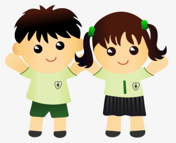 Clipart - Clipart Two Kids, HD Png Download, Transparent PNG