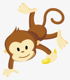Monkey Clip Art - Monkey And Banana Clipart, HD Png Download, Transparent PNG