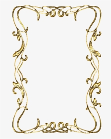 Transparent Scroll Work Png - Gold Picture Frame Png Transparent Background, Png Download, Transparent PNG