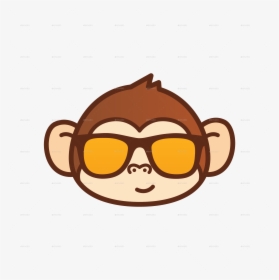 Transparent Cartoon Monkey Png - Cute Monkey Cartoon Face, Png Download, Transparent PNG