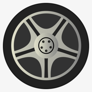 Simple Car Wheel Tire Rims Side View By Qubodup Just - Car Wheels Transparent Background, HD Png Download, Transparent PNG
