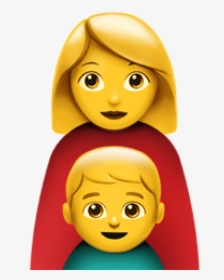Mother And Son Emoji, HD Png Download, Transparent PNG