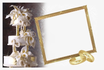 Wedding Transparent Photo Frame With White Wedding - Wedding Transparent Frame, HD Png Download, Transparent PNG