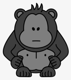 Jpg Library Library Gorilla Clipart - Gorilla Clipart, HD Png Download, Transparent PNG