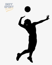 Volleyball Player Png Image - Silhouette Volleyball Player Clipart, Transparent Png, Transparent PNG