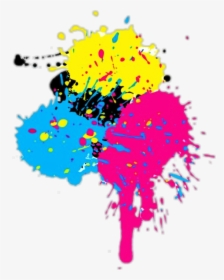 Transparent Paint Colors Clipart - Paint Splatter Colourful Png, Png Download, Transparent PNG